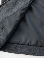 Men's Bomber Jacket with Collared Neckline