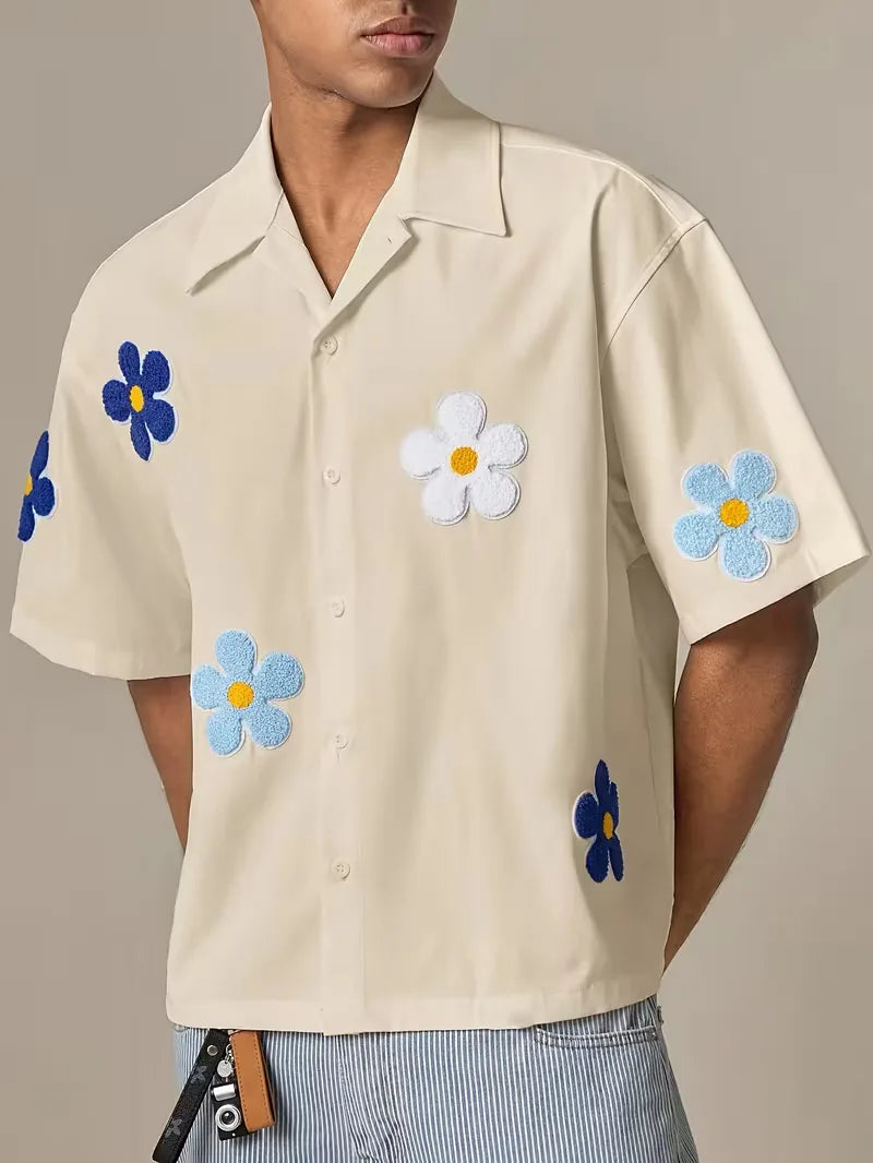 Men's Floral Short Sleeve Shirt