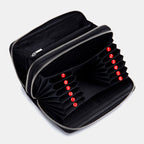 Men's leather-look RFID Wallet – Large-Capacity Double-Zip Organiser