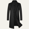 Men's Long Smart Winter Coat – Minimalist Tailored Cut