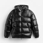 Men's Hooded Down Puffer Jacket – Lightweight Insulated Winter Outerwear
