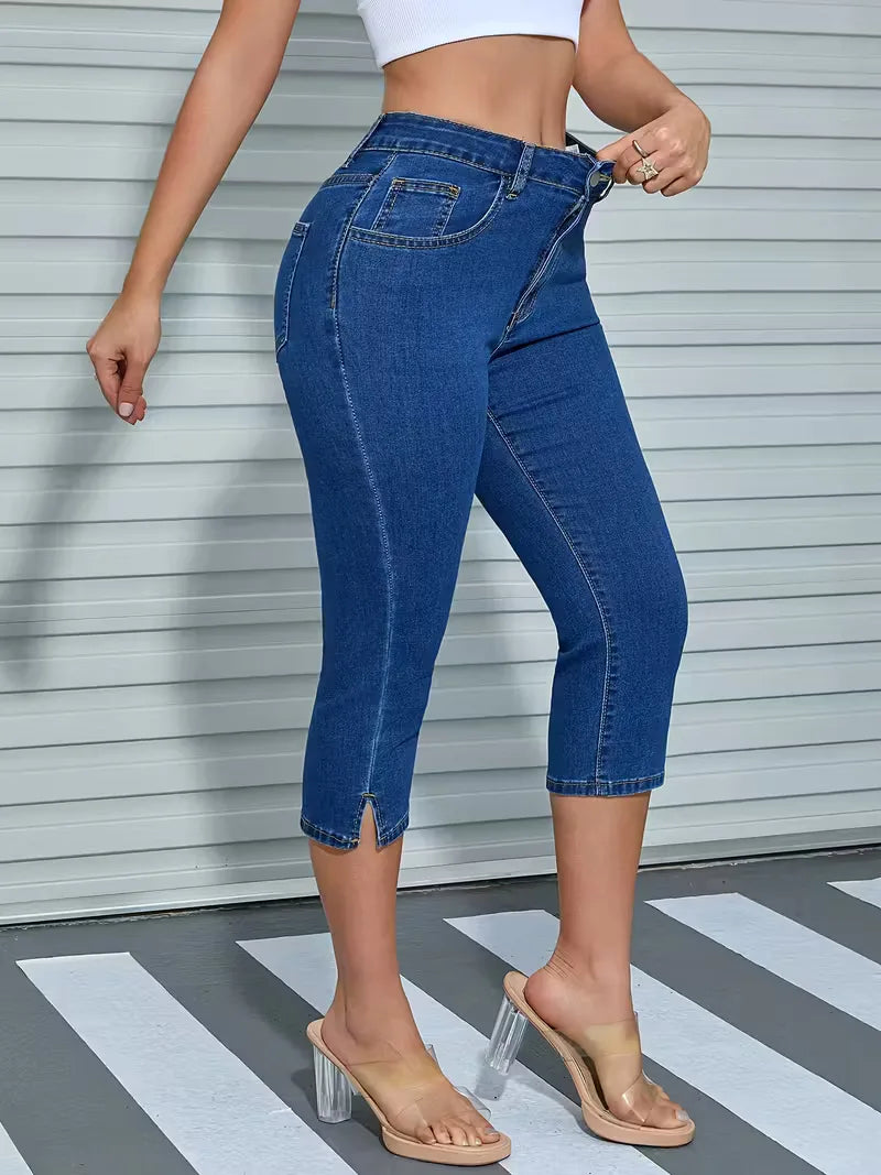 Women's Skinny Jeans with split hem