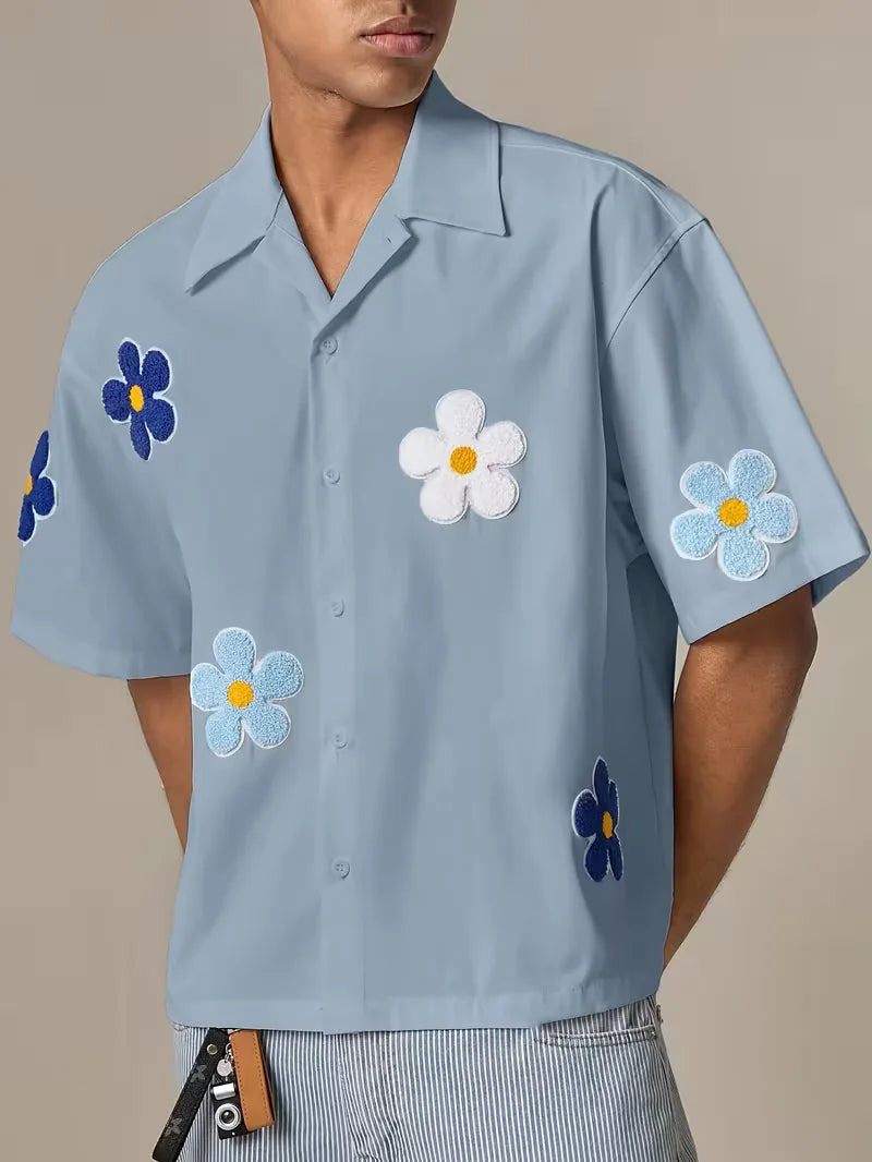 Men's Floral Short Sleeve Shirt