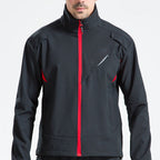 Men's Thermal Fleece Cycling Jacket – Waterproof Windproof Reflective