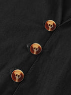 Men's Mandarin Collar Shirt and Trouser Set