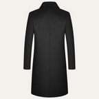 Men's Long Smart Winter Coat – Minimalist Tailored Cut