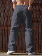Men's Wide-Leg Trousers with Elasticated Waist