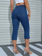 Women's Skinny Jeans with split hem