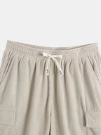 Men's Short-Sleeve Shirt and Cargo Shorts Set