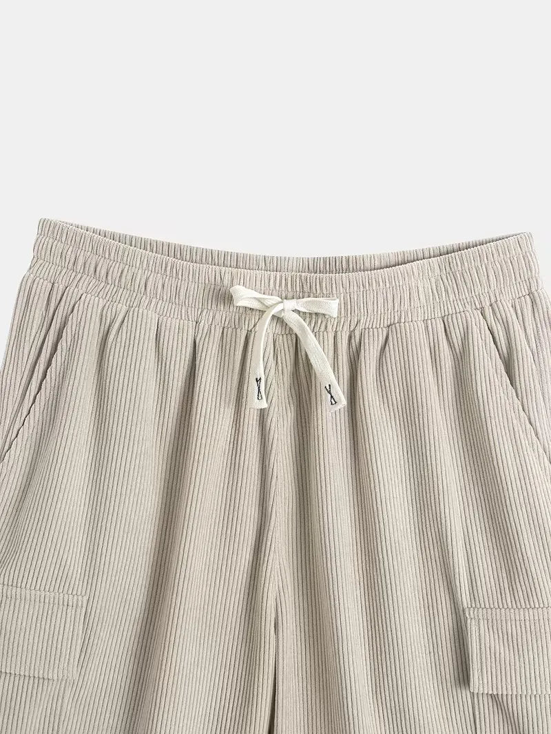Men's Short-Sleeve Shirt and Cargo Shorts Set