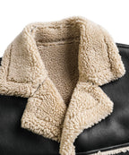 Men's Bomber Jacket with Faux Shearling
