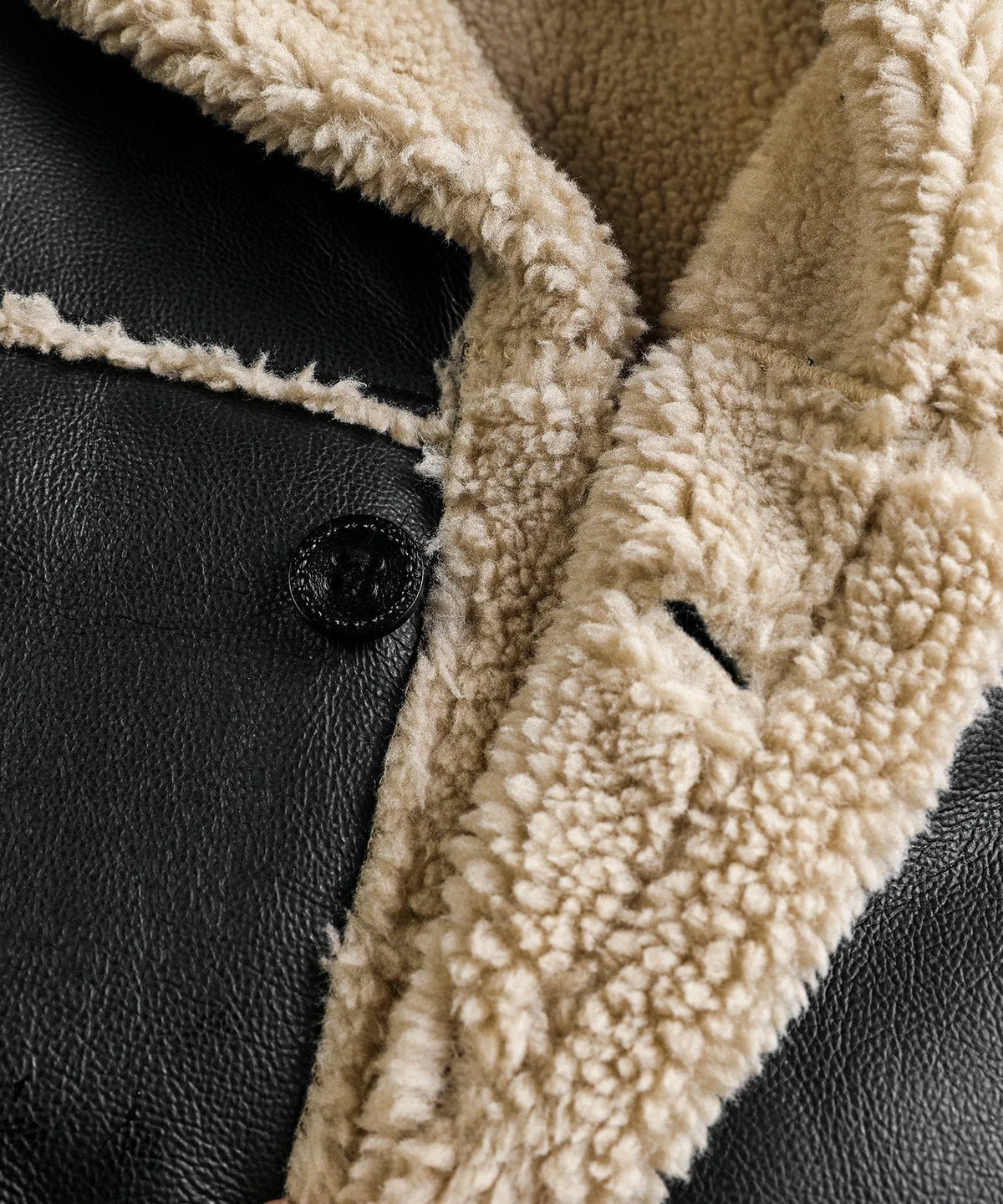 Men's Bomber Jacket with Faux Shearling