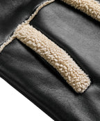 Men's Bomber Jacket with Faux Shearling