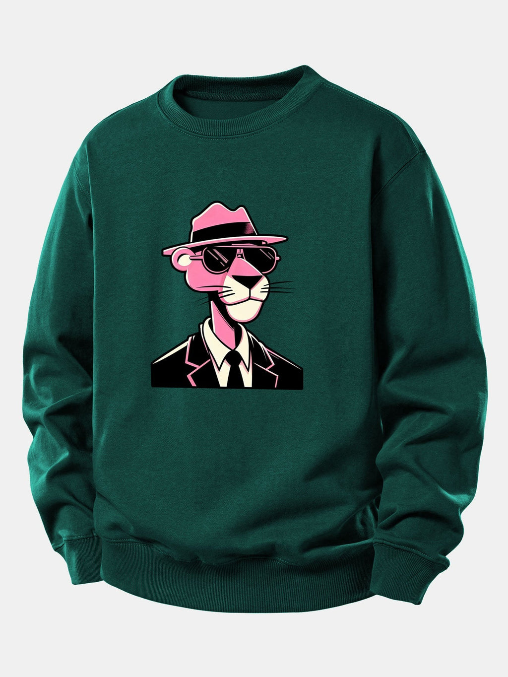 Men's Relaxed Fit Graphic Crew Neck Sweatshirt