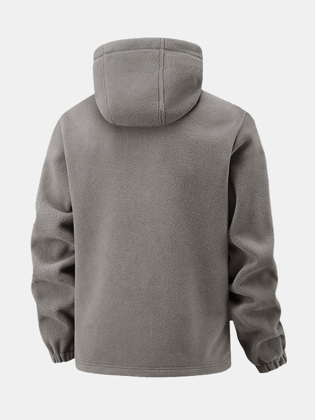 Men's Hooded Polar Fleece Jacket – Warm Full Zip Outdoor Layer