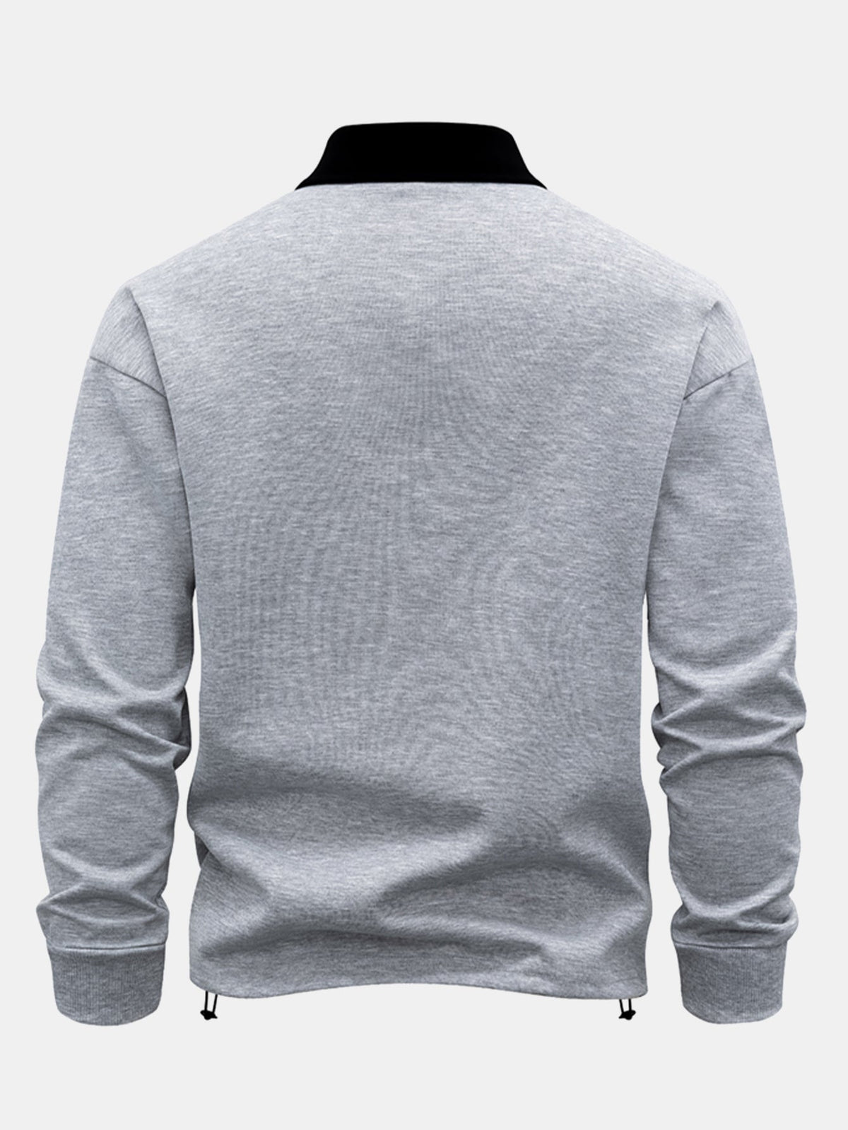 Men's Relaxed Fit Quarter-Zip Polo Sweatshirt