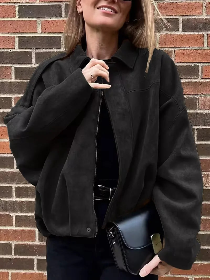 Women's Oversized Bomber Jacket