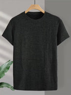 Men's Knitted Jacquard T-Shirt