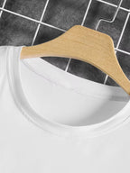 Men's Crew-Neck Longsleeve with Script Sleeve Print