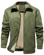 Men's Bomber Jacket with Plush Lining