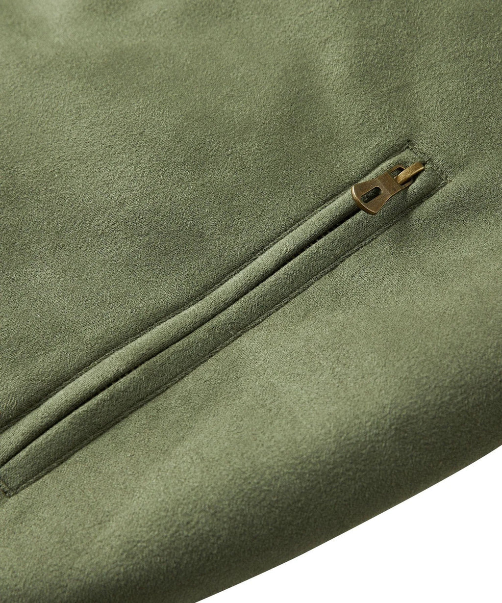 Men's Bomber Jacket with Plush Lining
