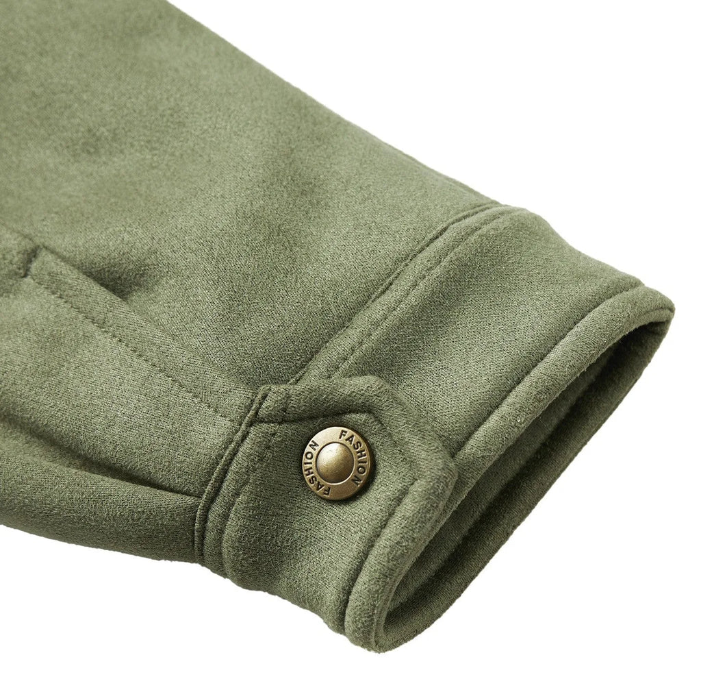 Men's Bomber Jacket with Plush Lining