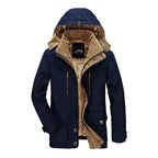 Men's Fleece-Lined Multi-Pocket Winter Parka