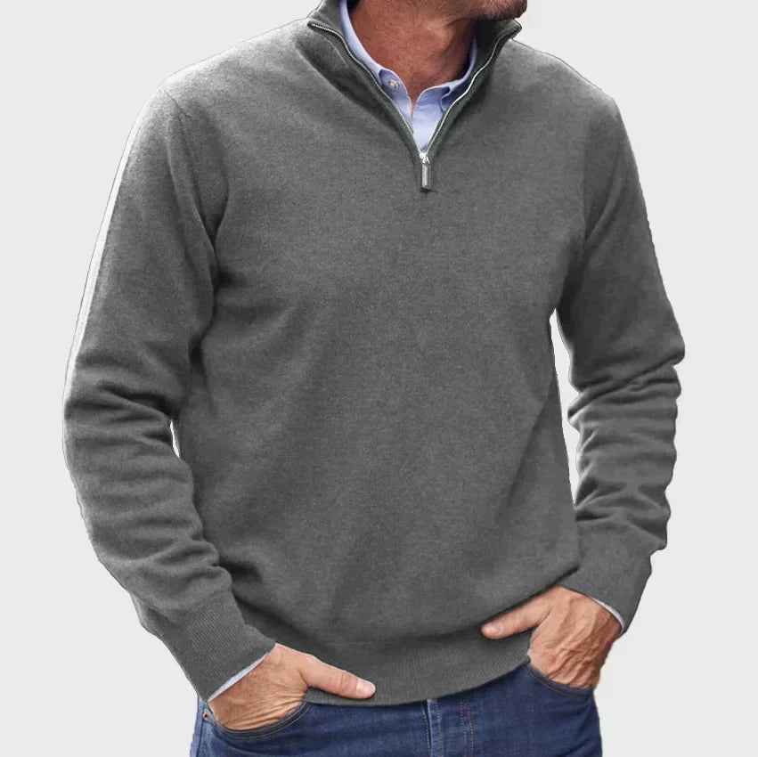Men's Quarter-Zip Sweater – Refined Knit Layer