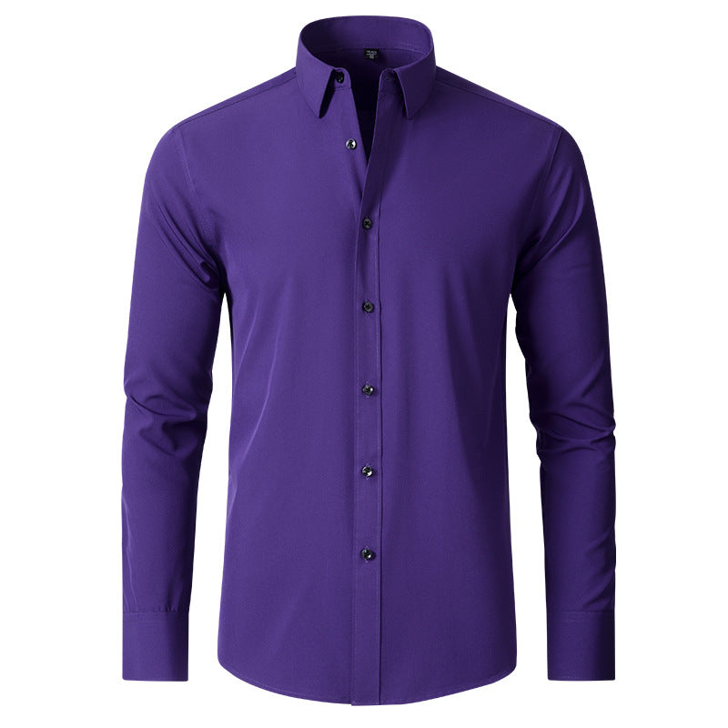 Men's Wrinkle-Resistant Stretch Dress Shirt – Slim Fit