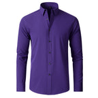 Men's Wrinkle-Resistant Stretch Dress Shirt – Slim Fit