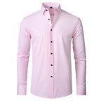 Men's Wrinkle-Resistant Stretch Dress Shirt – Slim Fit