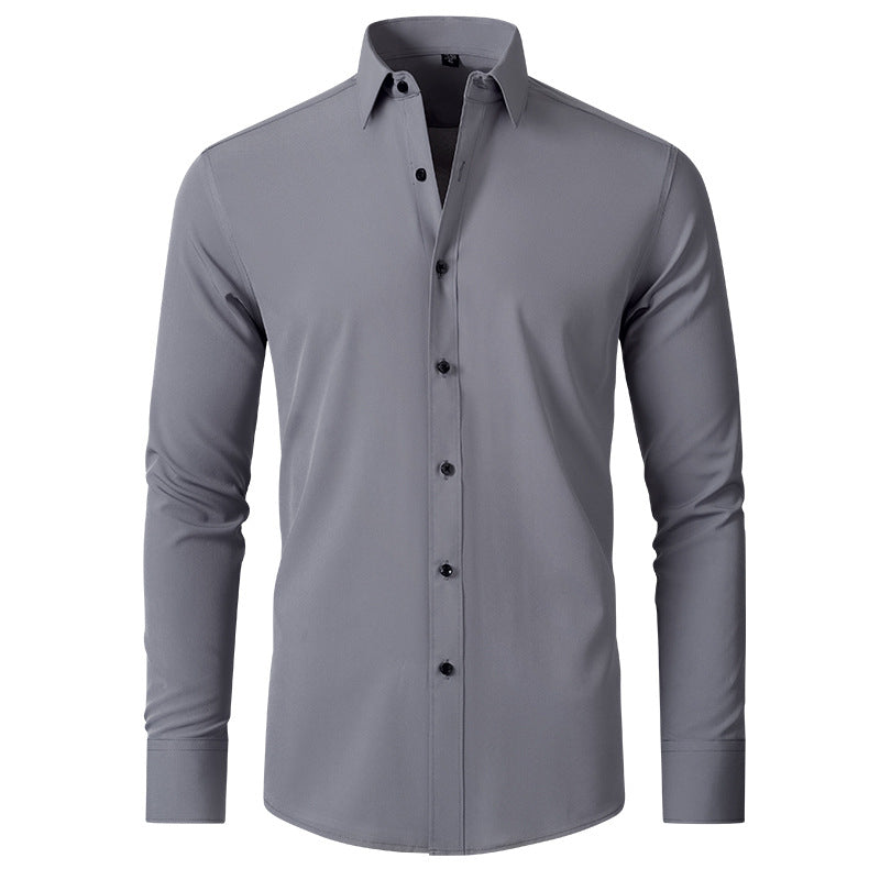 Men's Wrinkle-Resistant Stretch Dress Shirt – Slim Fit