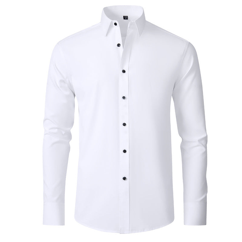 Men's Wrinkle-Resistant Stretch Dress Shirt – Slim Fit
