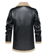 Men's Bomber Jacket with Faux Shearling