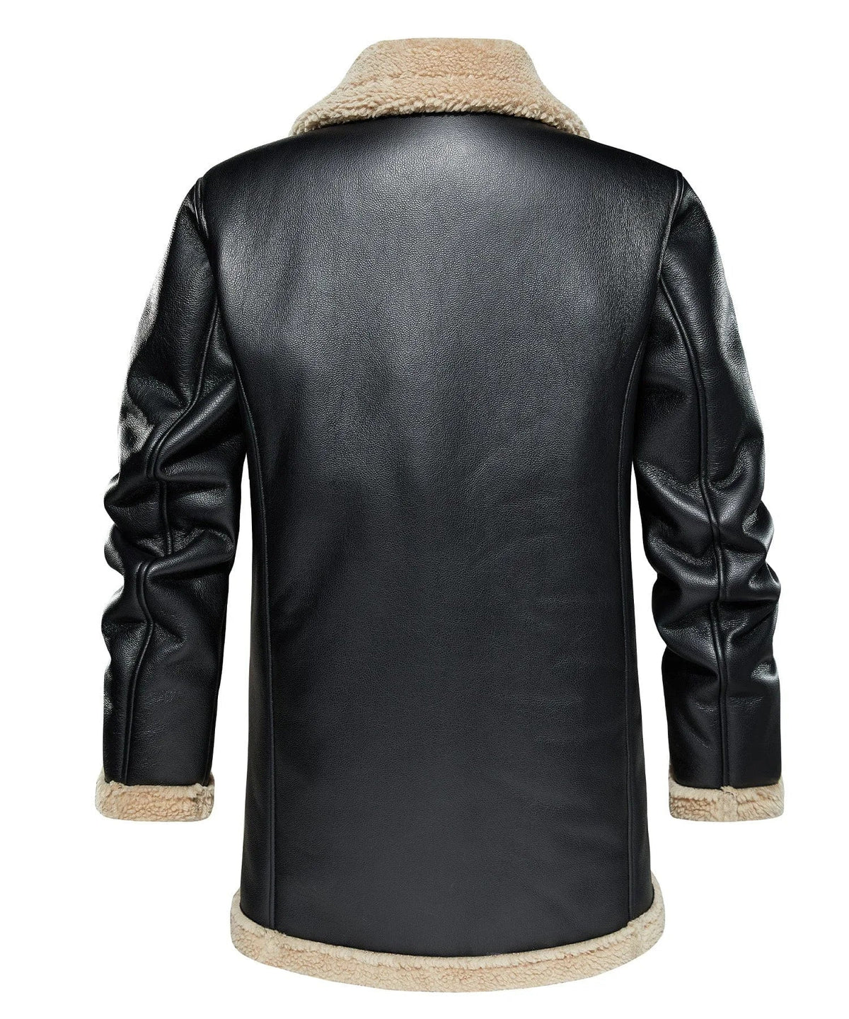 Men's Bomber Jacket with Faux Shearling