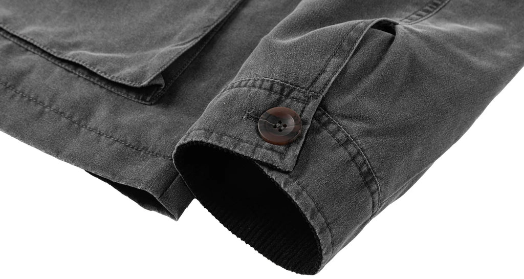 Men's Parka with Corduroy Collar