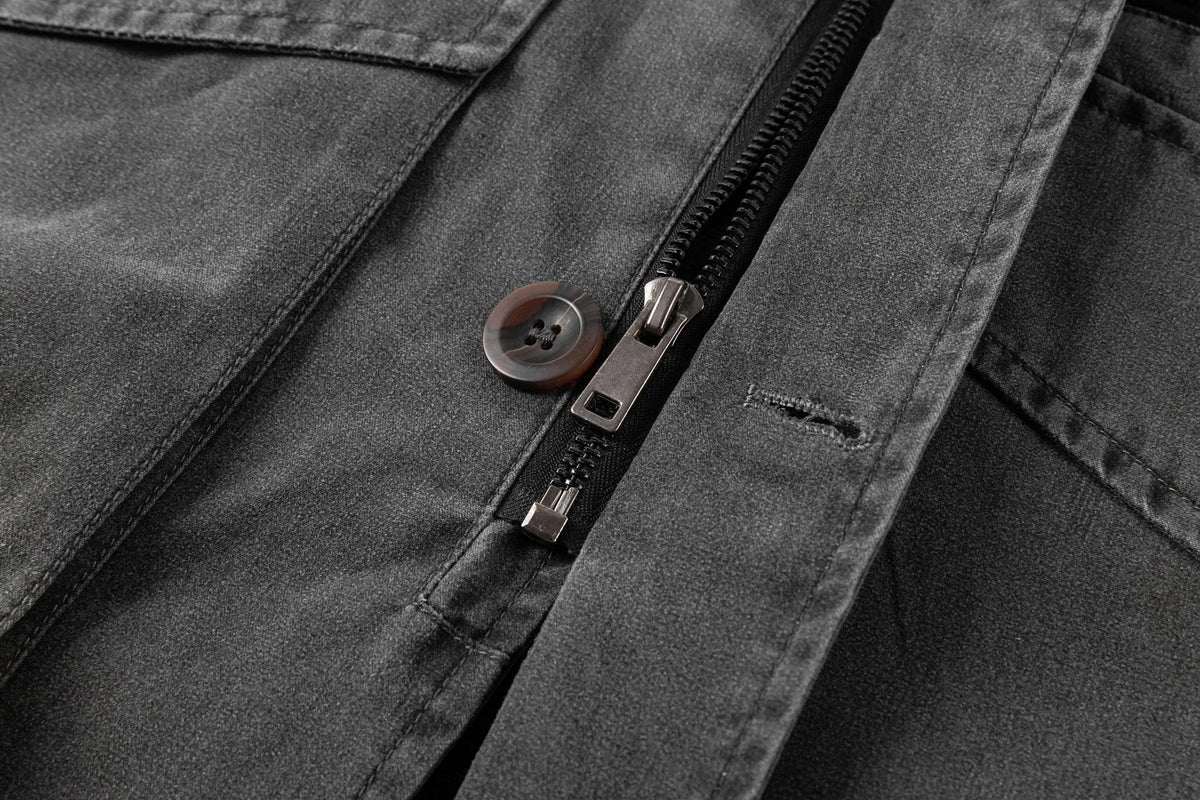 Men's Parka with Corduroy Collar