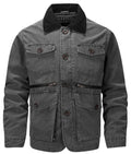 Men's Parka with Corduroy Collar