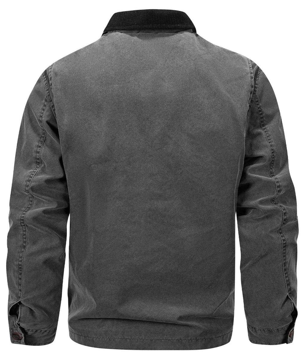 Men's Parka with Corduroy Collar