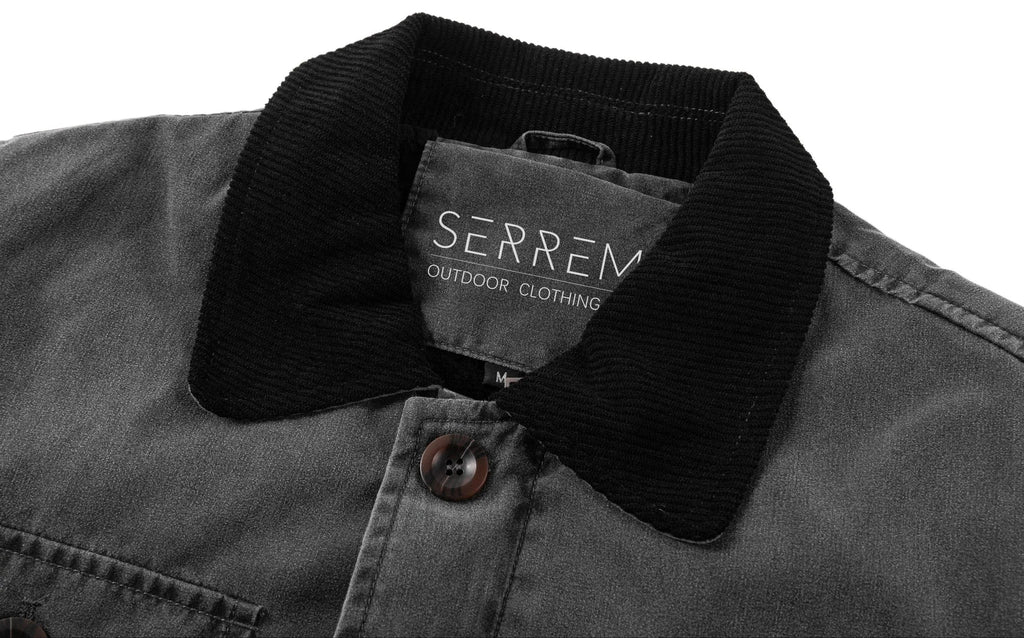 Men's Parka with Corduroy Collar