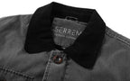 Men's Parka with Corduroy Collar