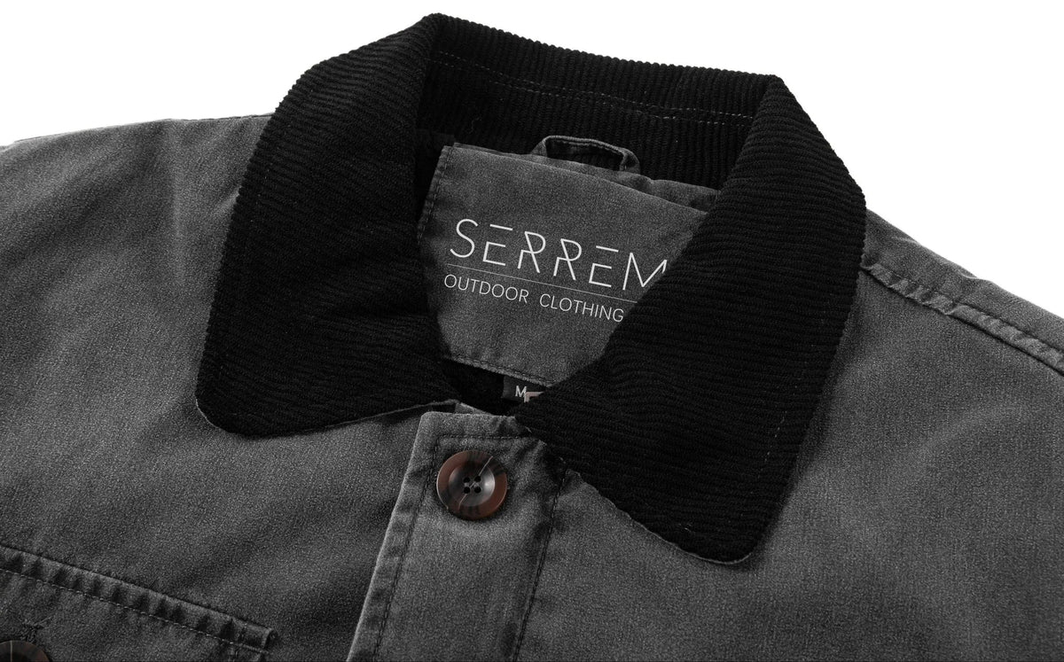 Men's Parka with Corduroy Collar