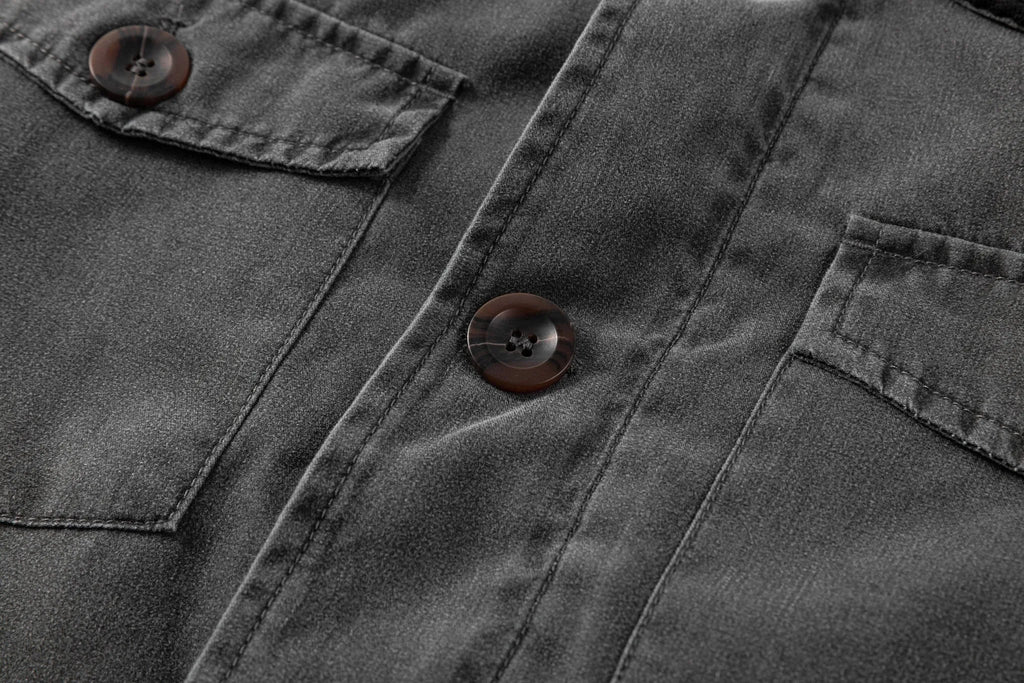 Men's Parka with Corduroy Collar