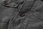 Men's Parka with Corduroy Collar