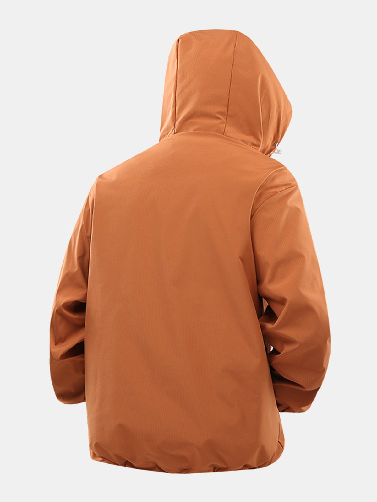 Men's Lightweight Hooded Anorak Windbreaker with Quarter Zip