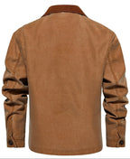 Men's Parka with Corduroy Collar