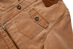 Men's Parka with Corduroy Collar
