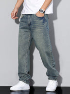 Men's Baggy Jeans – Loose Fit, 8 Washes