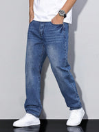 Men's Baggy Jeans – Loose Fit, 8 Washes