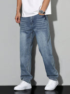 Men's Baggy Jeans – Loose Fit, 8 Washes